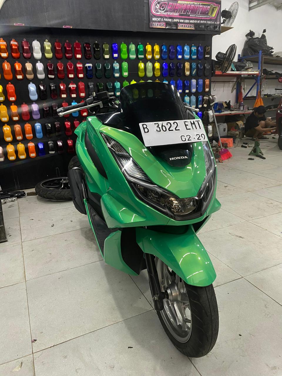 Hasil repaint body motor SuryaPainting18