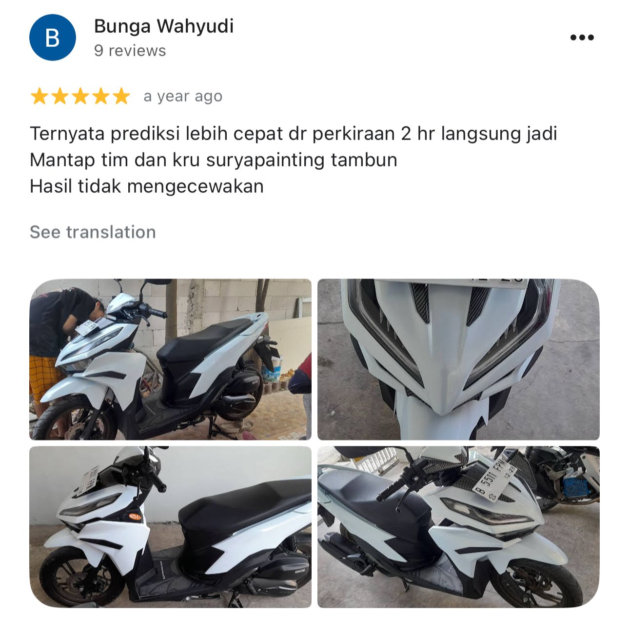 Testimoni pelanggan SuryaPainting18