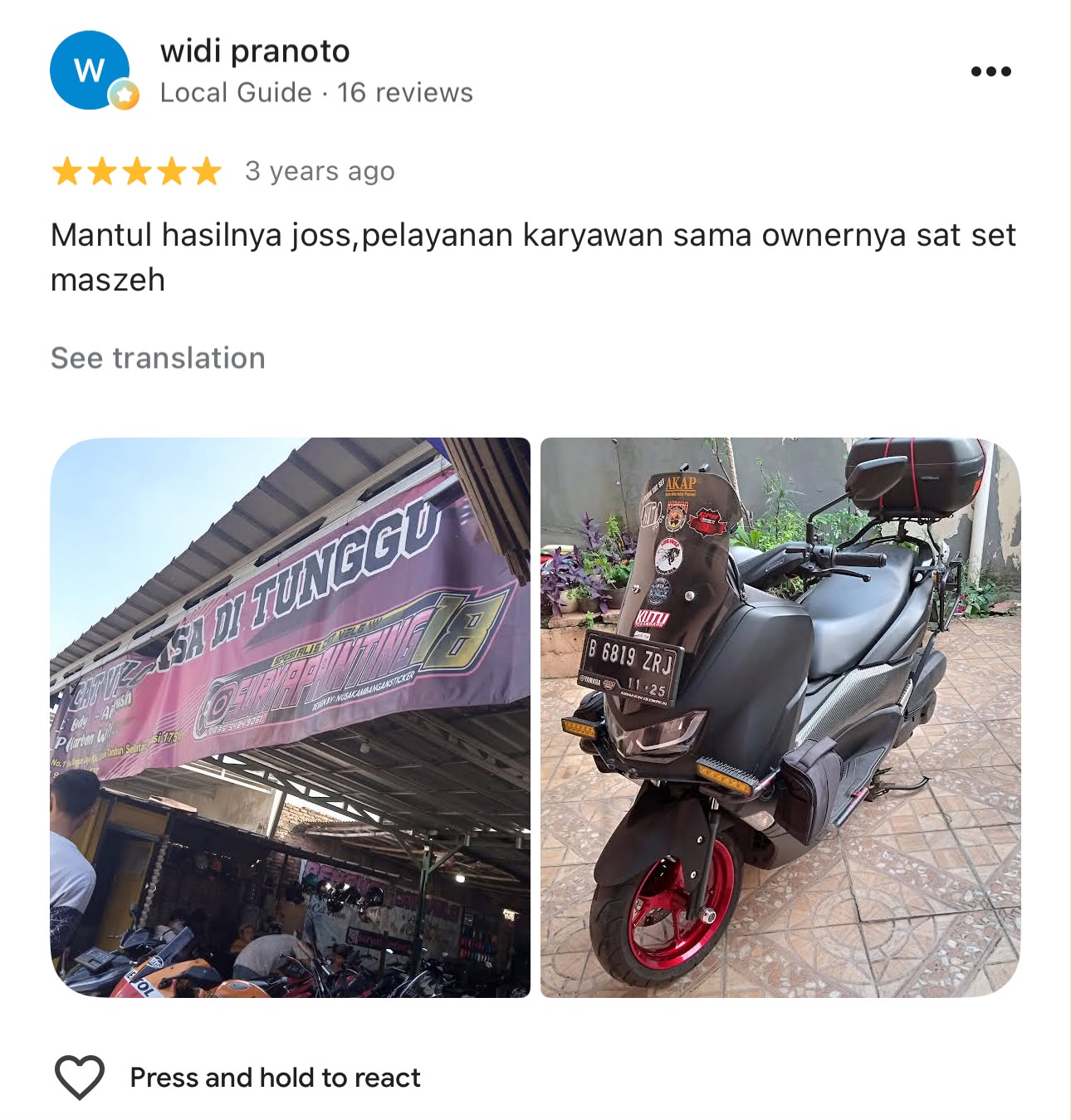 Testimoni pelanggan SuryaPainting18
