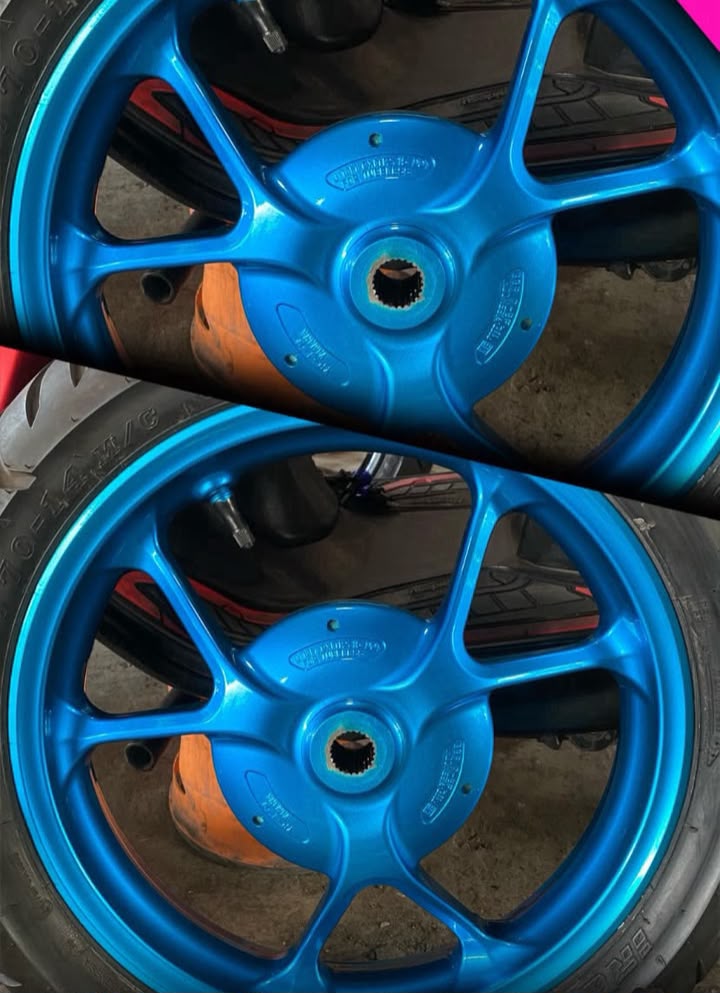 Hasil repaint velg motor SuryaPainting18